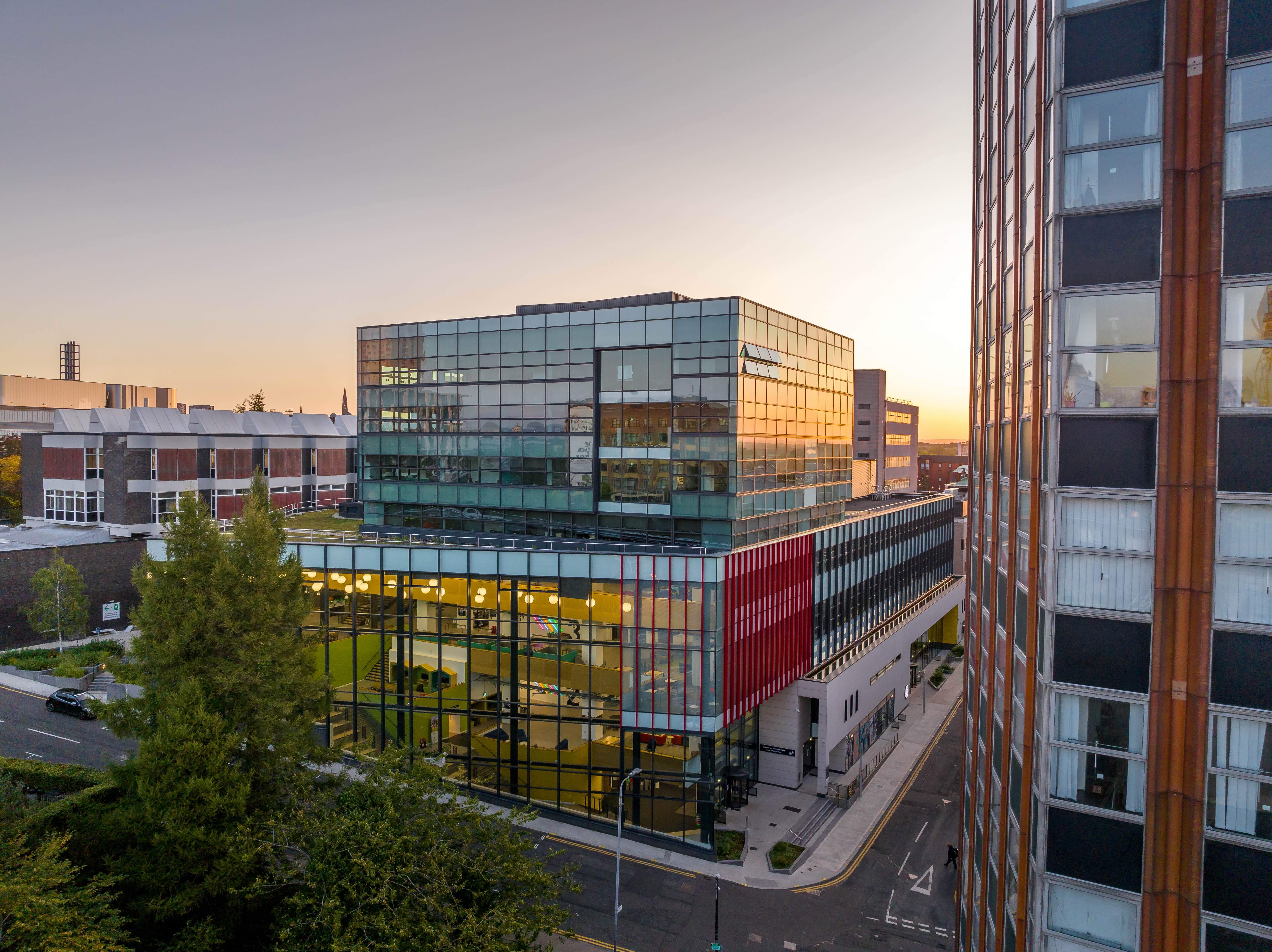 Photograph of the Learning and Teaching Building at the University of Strathclyde